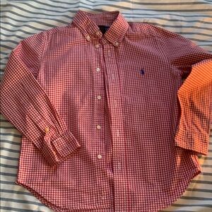 Boy’s 👦🏾 Red Checkered Shirt